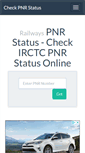 Mobile Screenshot of check-pnr-status.in