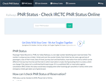 Tablet Screenshot of check-pnr-status.in